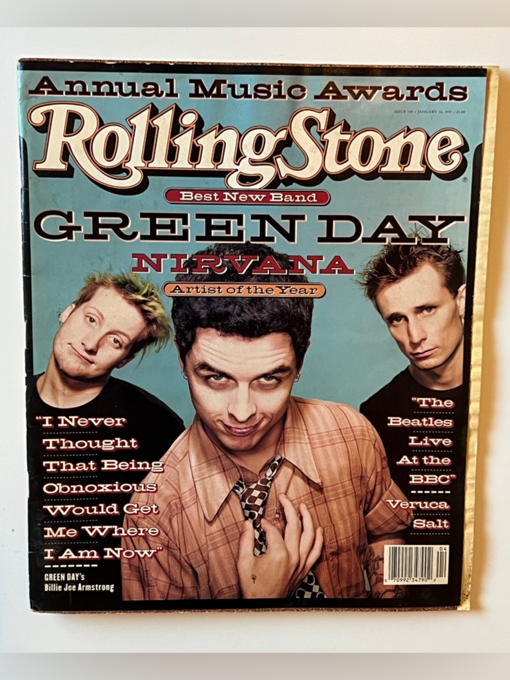 Rolling Stone Magazine Issue 700 January 26, 1995 Green Day Nirvana, The Beatles
